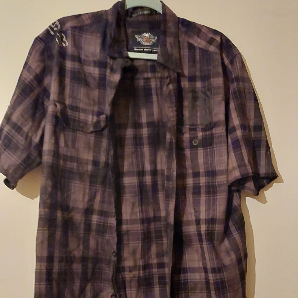 Men's Harley Davidson Button Down Shirt, XL